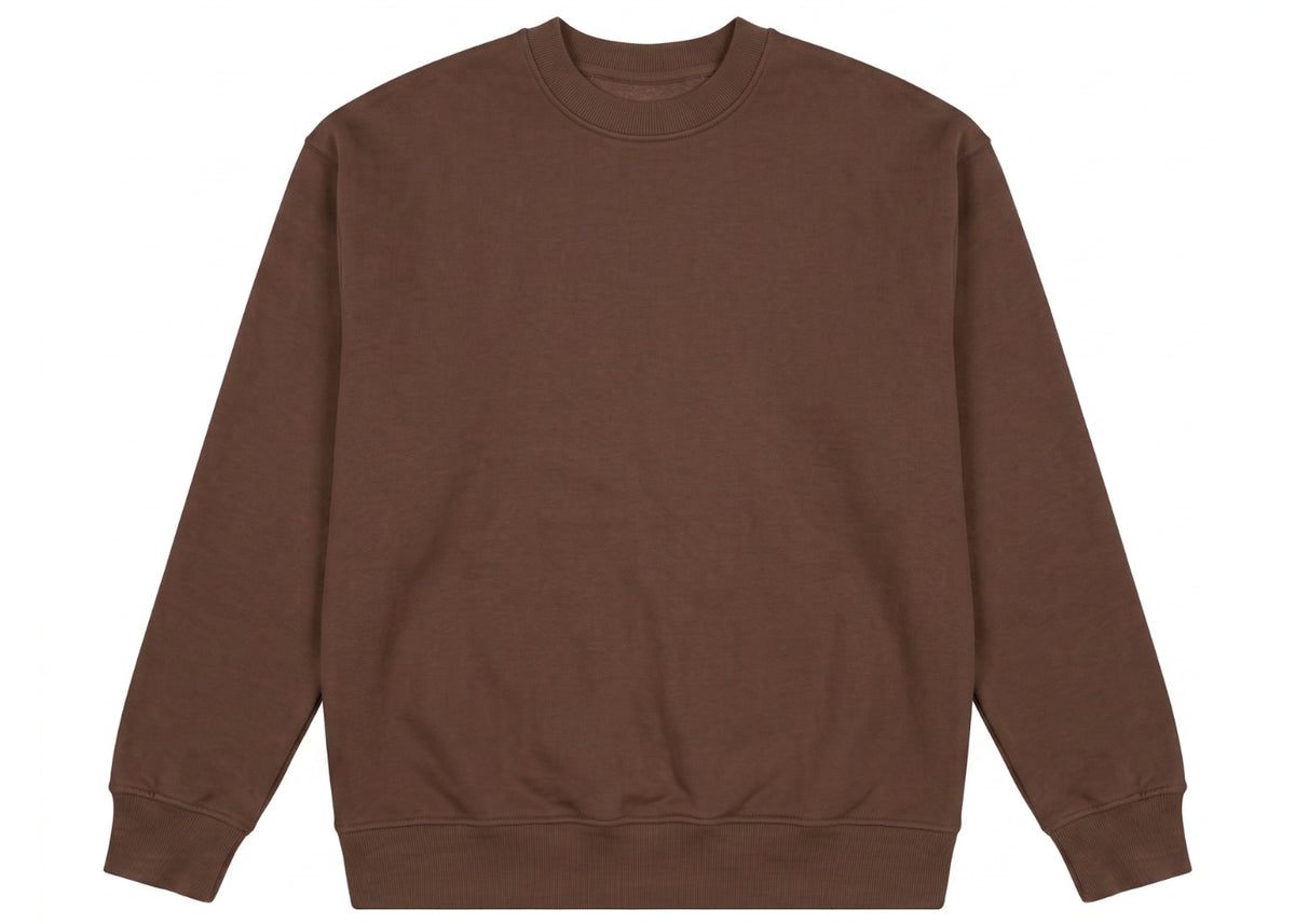 Cotton Garments Crewneck 500GSM Brown