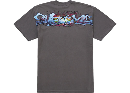 Supreme Tag Tee Charcoal Grey