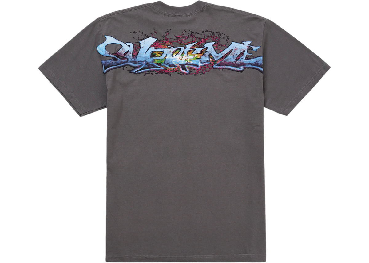 Supreme Tag Tee Charcoal Grey