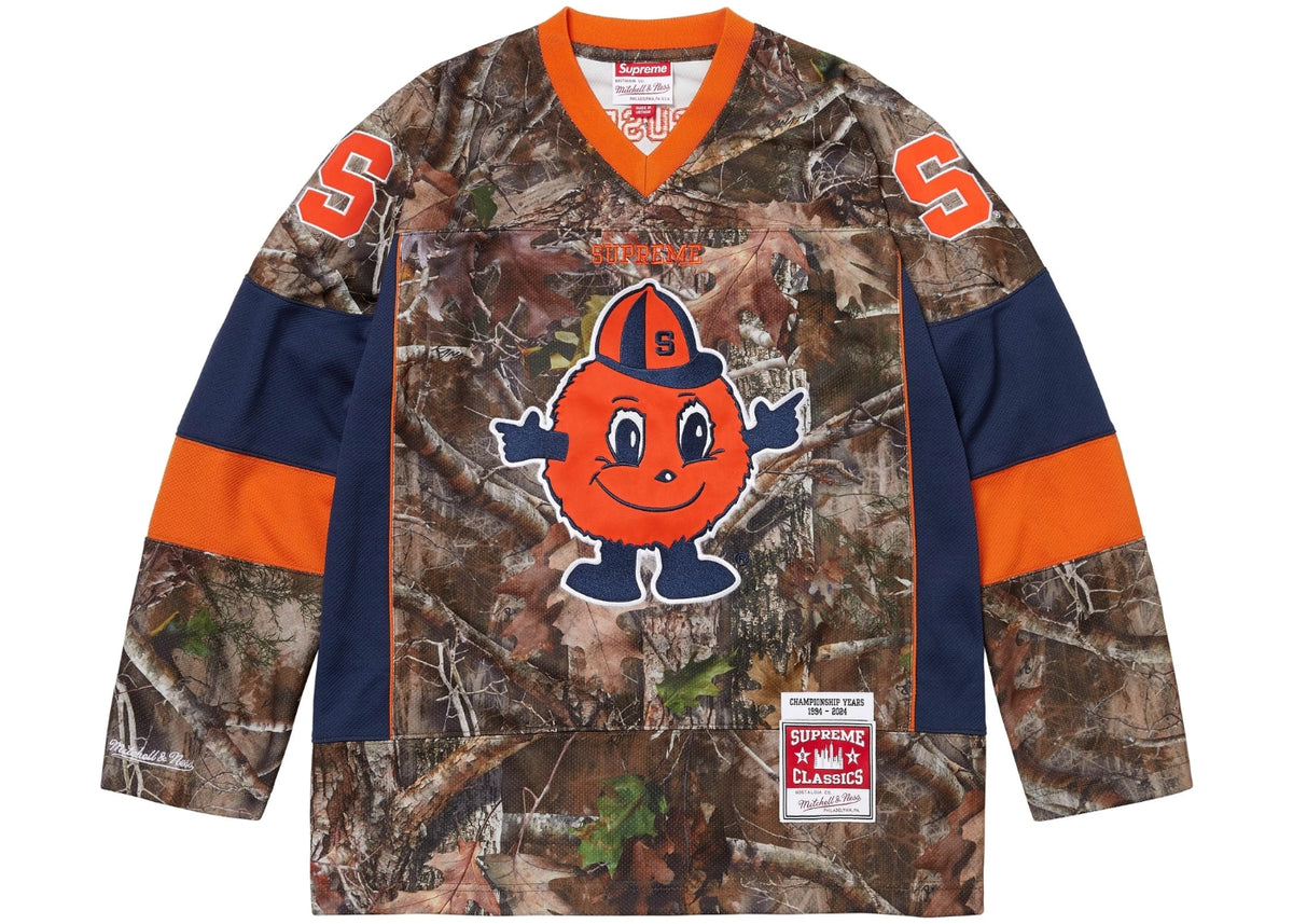 Supreme Mitchell & Ness NCAA Hockey Jersey Woodland Camo