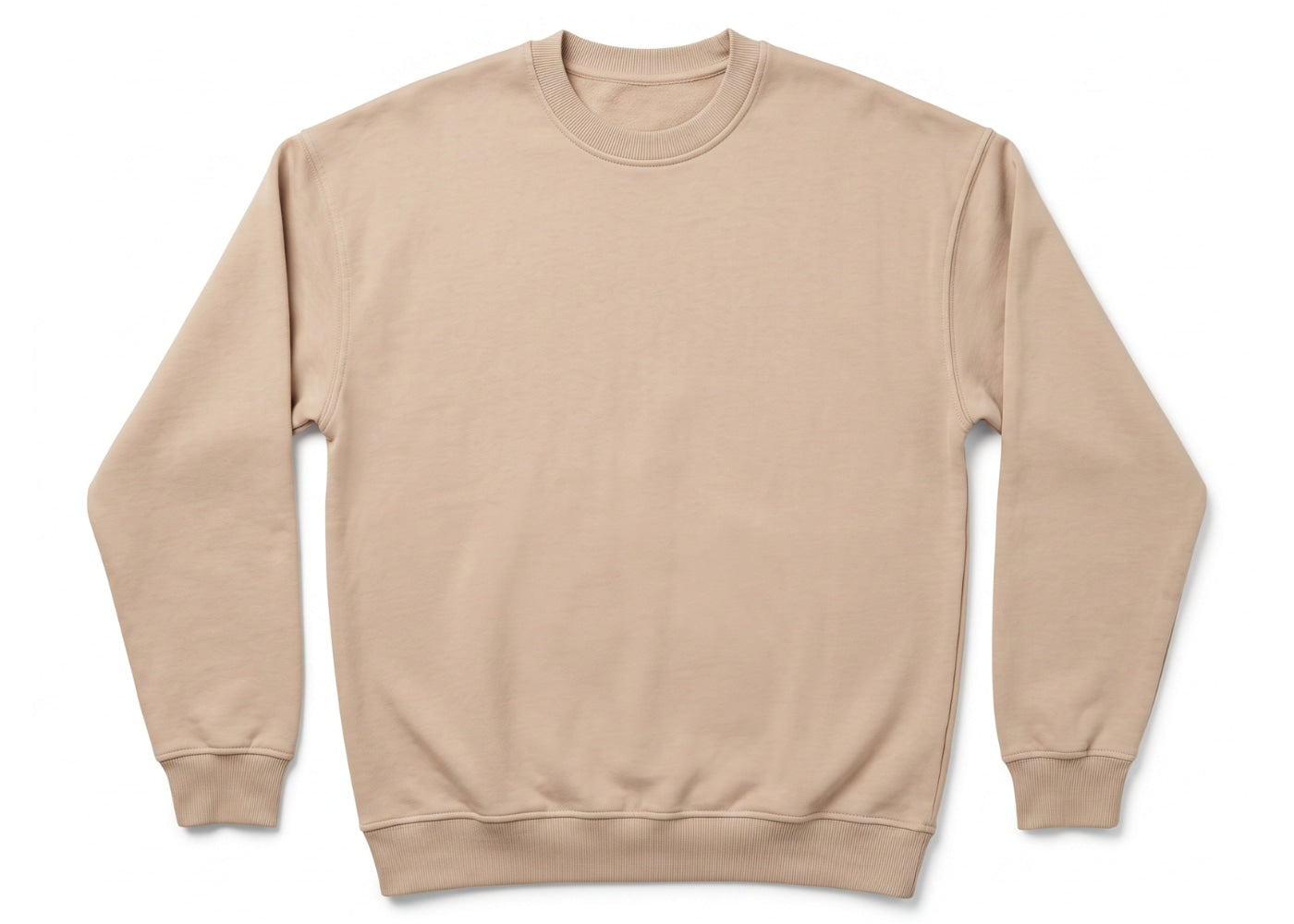 Cotton Garments Crewneck 500GSM Light Brown