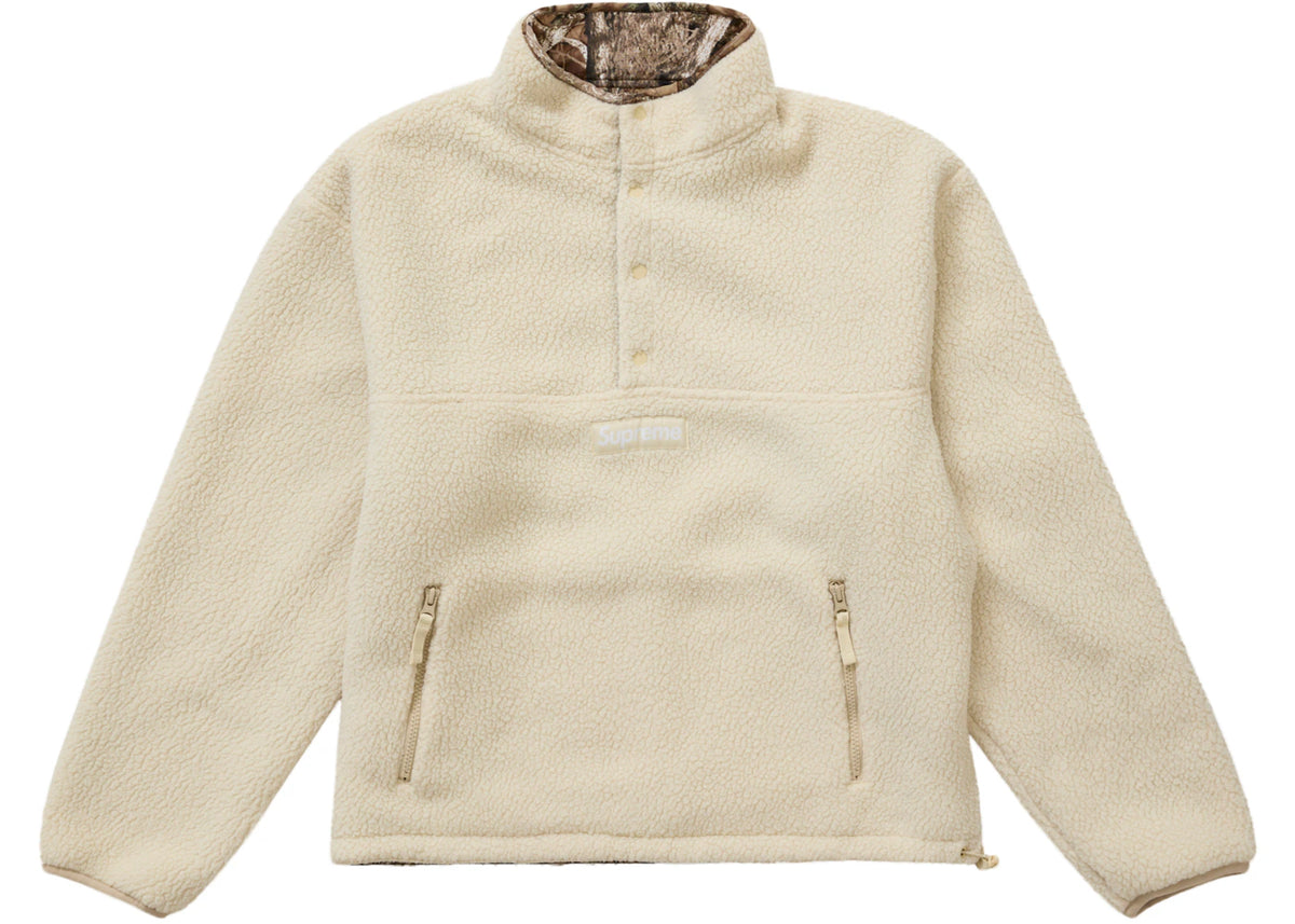 Supreme Polartec Shearling Reversible Pullover (FW24) TrueTimber HTC Fall Camo