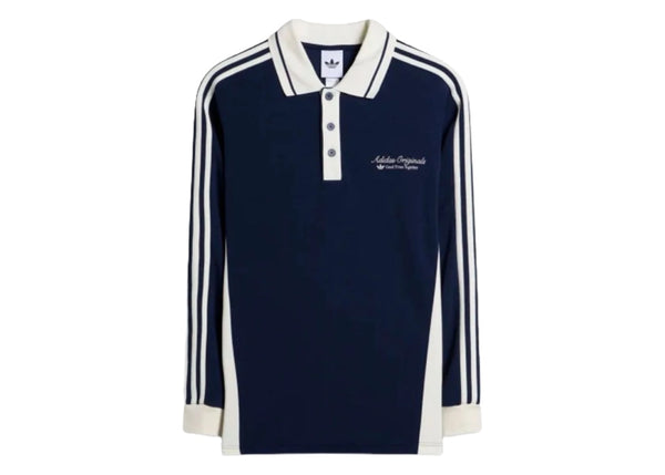 adidas Long Sleeved Polo Shirt Night Indigo