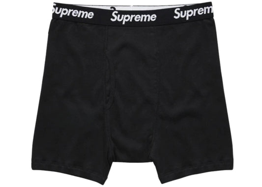 Supreme Hanes Boxer Briefs (1 Piece) Black Boxerky