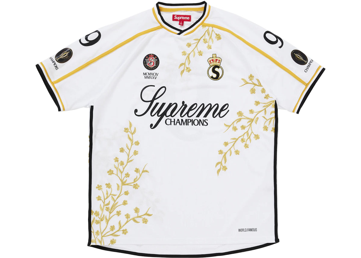 Supreme Floral Soccer Jersey White