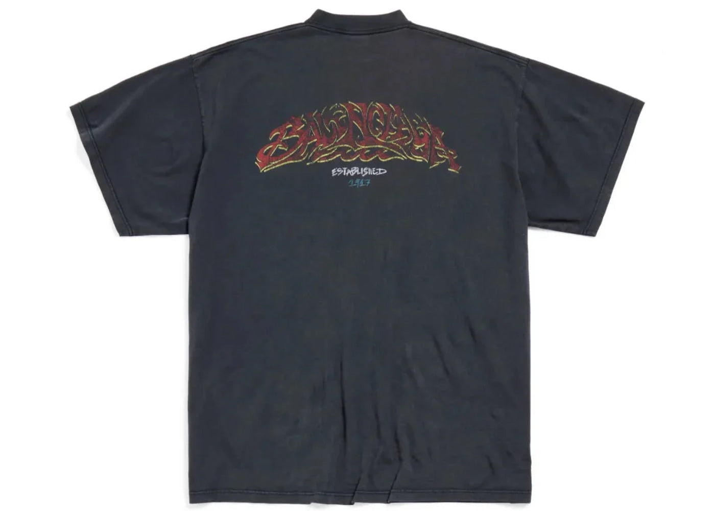 Balenciaga Offshore T-shirt Washed Black