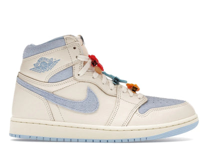 Jordan 1 Retro High OG Pale Ivory Psychic Blue (Women's)