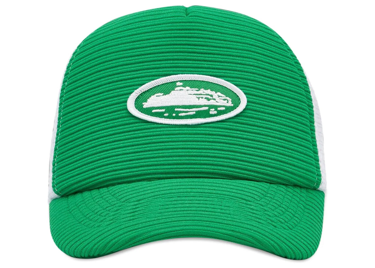 Corteiz Short Peak Trucker Cap Green
