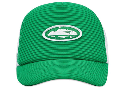Corteiz Short Peak Trucker Cap Green