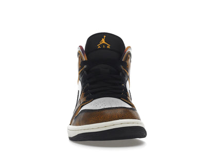 Jordan 1 Mid SE Orange Wear Away
