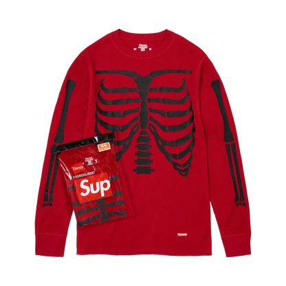 Supreme x Hanes Bones Thermal Crew (1 Pack) 'Red'