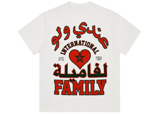 Corteiz Tee Family International Morocco White
