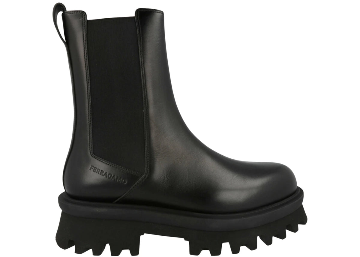 Ferragamo Flash Chelsea Boots Black