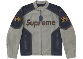 Supreme Vanson Leathers Cordura Cotton Jacket Denim