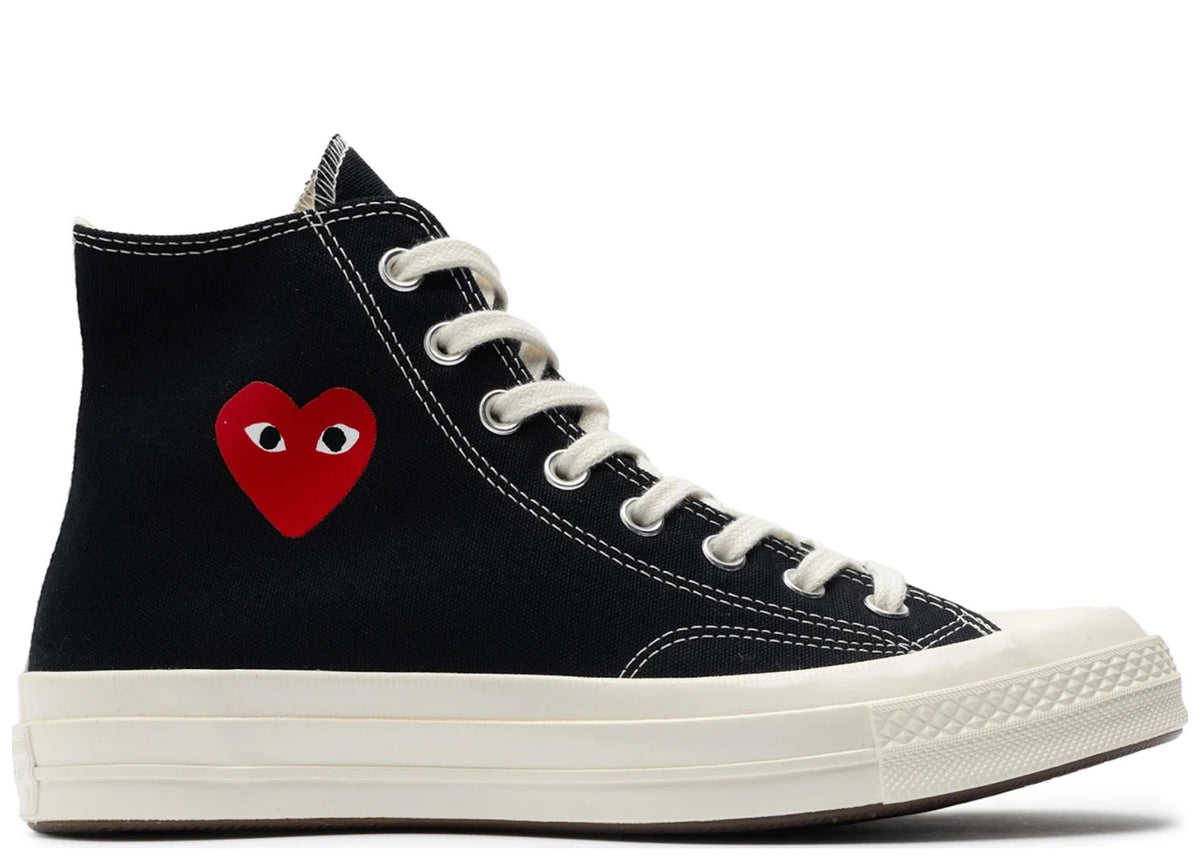 Converse Chuck Taylor All Star 70 Hi Comme des Garcons PLAY Single Heart Black