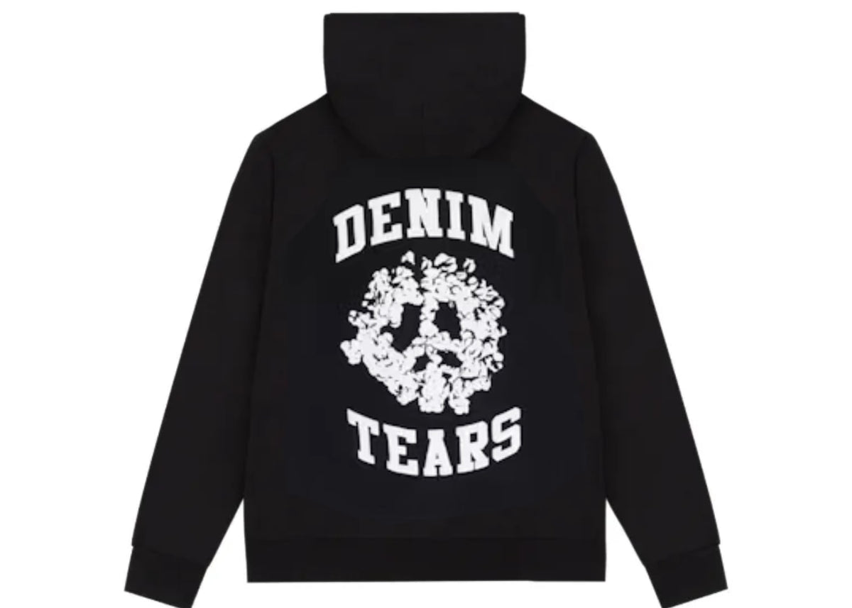 Denim Tears Denim University Zip Hoodie Black/White