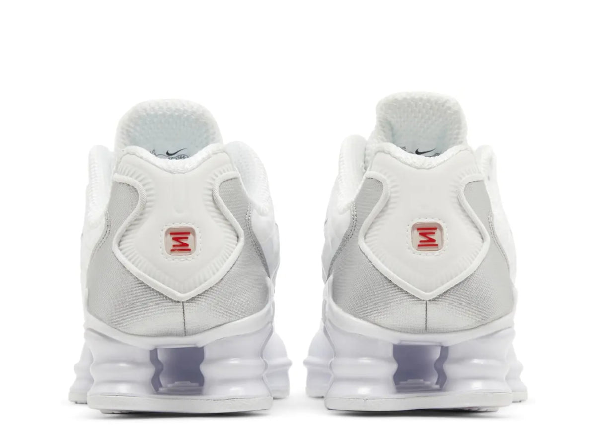 Nike Shox TL White Metallic Silver Max Orange (Women's)
