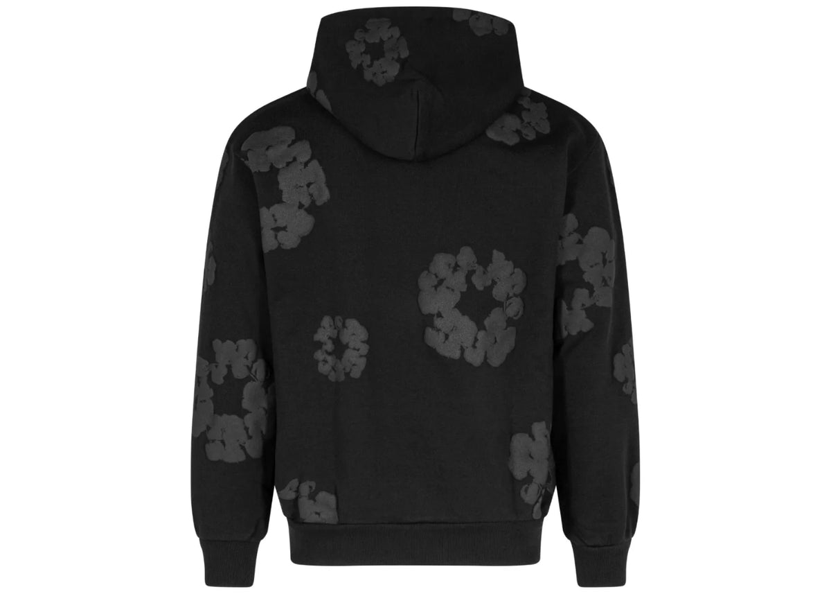 Denim Tears Mono Wreath Hoodie Black
