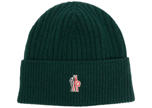 Moncler M Logo Hat Beanie Green