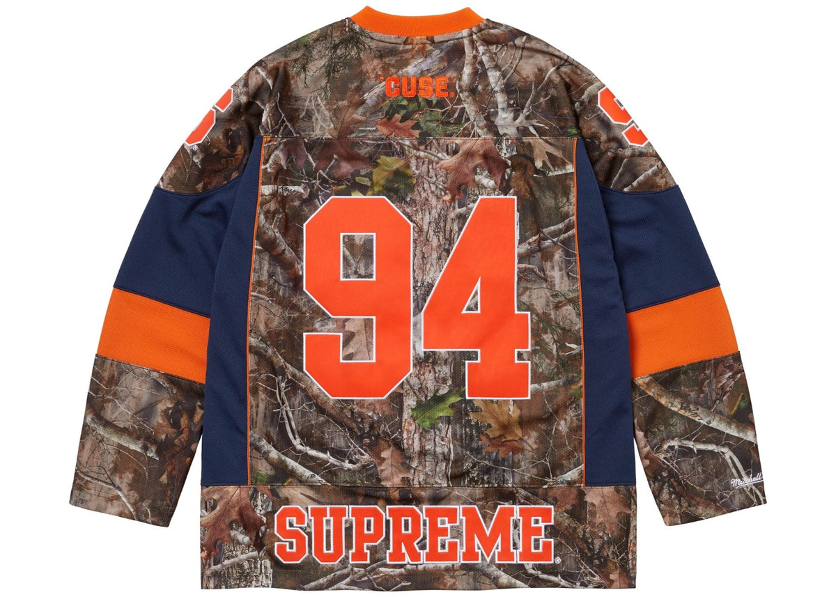 Supreme Mitchell & Ness NCAA Hockey Jersey Woodland Camo