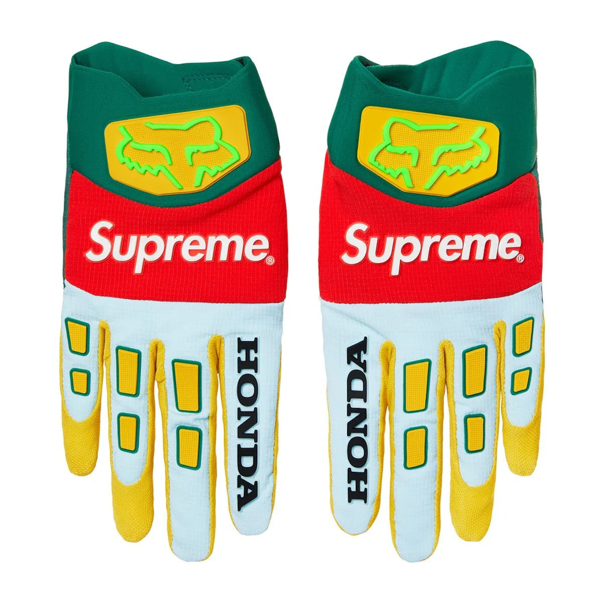 Supreme Honda Fox Racing Gloves Green Moss (FW19)