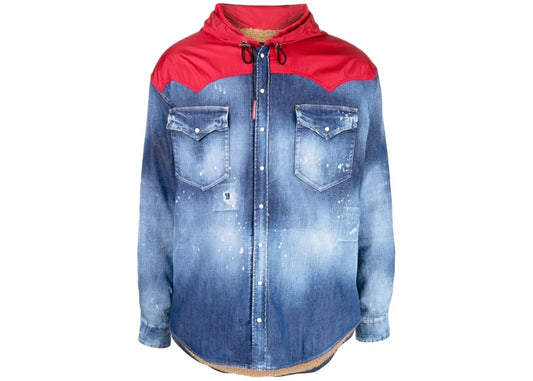 Dsquared2 Hybrid Denim Jacket Blue