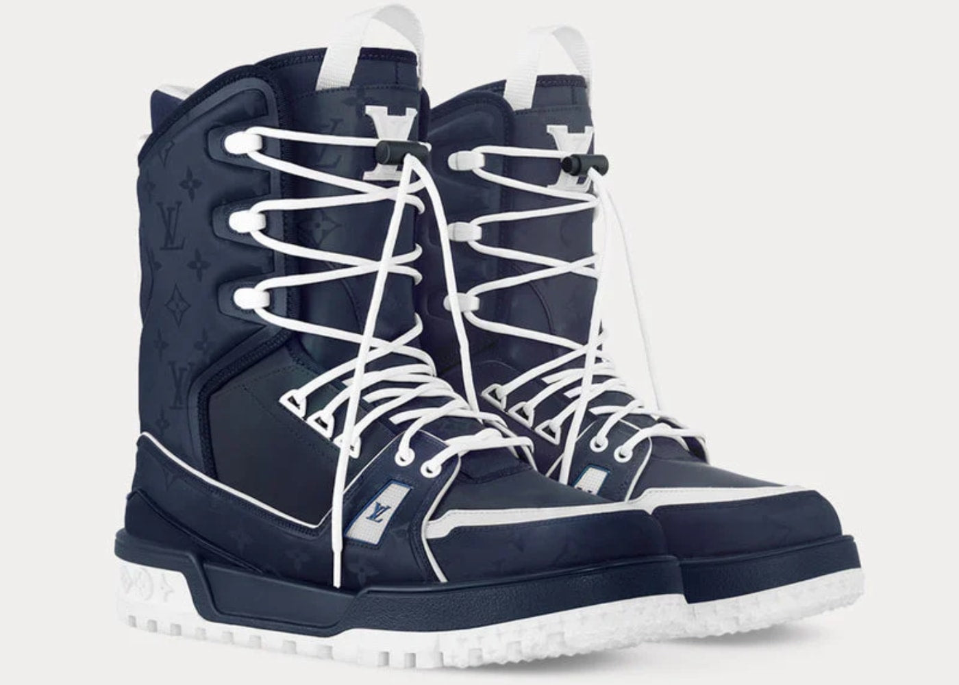 Louis Vuitton LV Trainers Snow Boots Marine Blue Navy