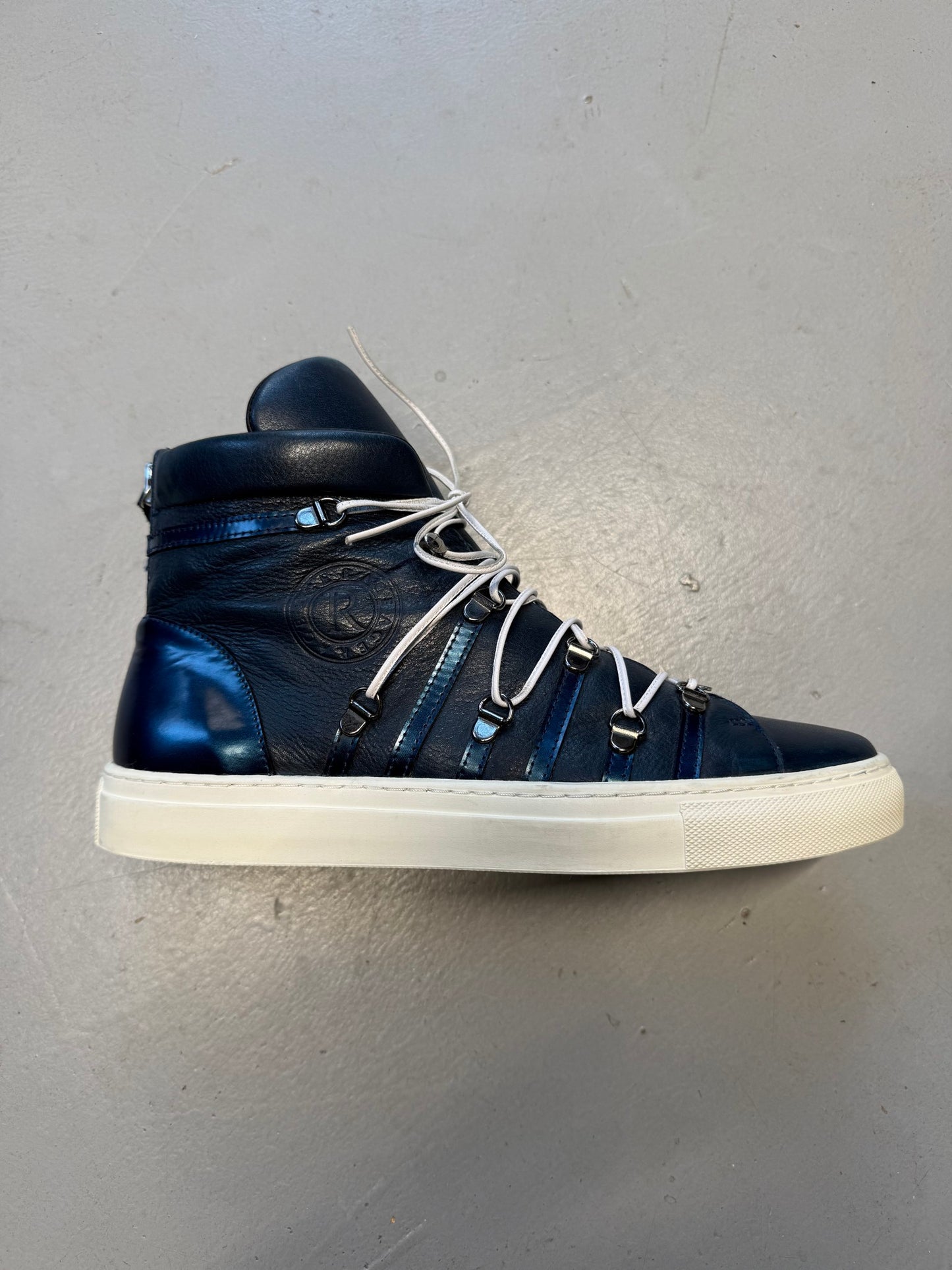 Rage Age by Czapul High Camoo 3 Top Dark Blue Sneakers