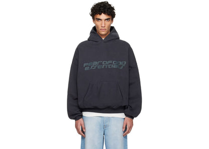 Fear of God Essentials Heavy Fleece 90's Hoodie Vintage Black