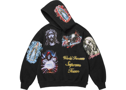 Supreme Stickers Hooded Sweatshirt Black