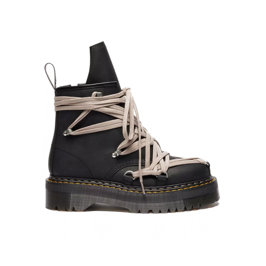 Dr. Martens 1460 Rick Owens DRKSHDW Quad Sole Megalace Leather Platform Boots Black