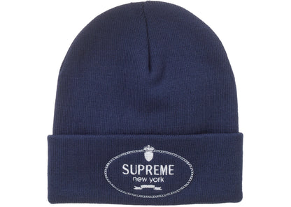 Supreme Crest Beanie Blue Navy