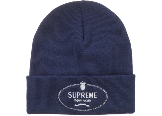 Supreme Crest Beanie Blue Navy