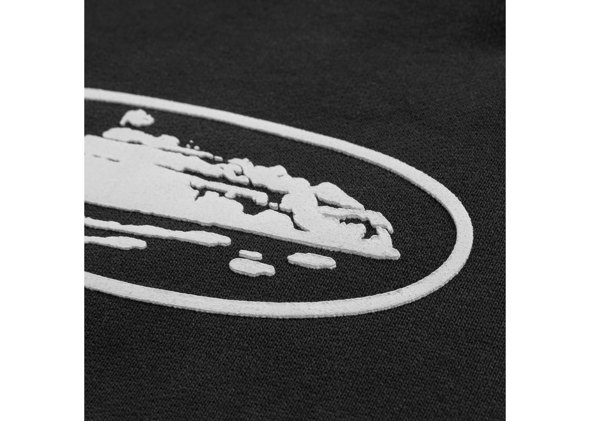 Corteiz Island Puff Print Open Hem Sweatpant Black