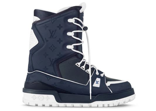 Louis Vuitton LV Trainers Snow Boots Marine Blue Navy