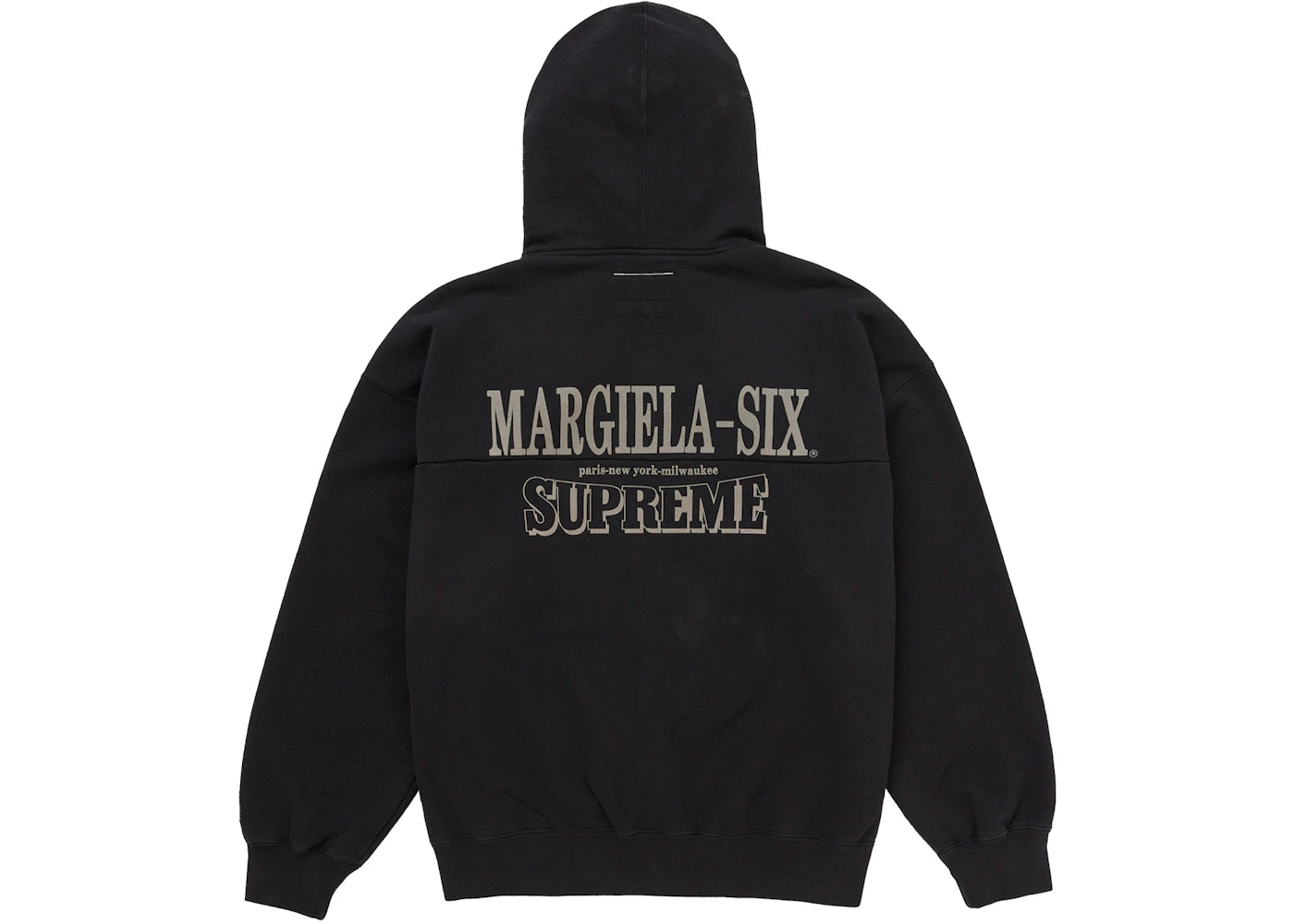 Supreme MM6 Maison Margiela Eagle Zip Up Hooded Sweatshirt Black