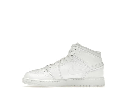 Jordan 1 Mid Triple White (2023) (GS)