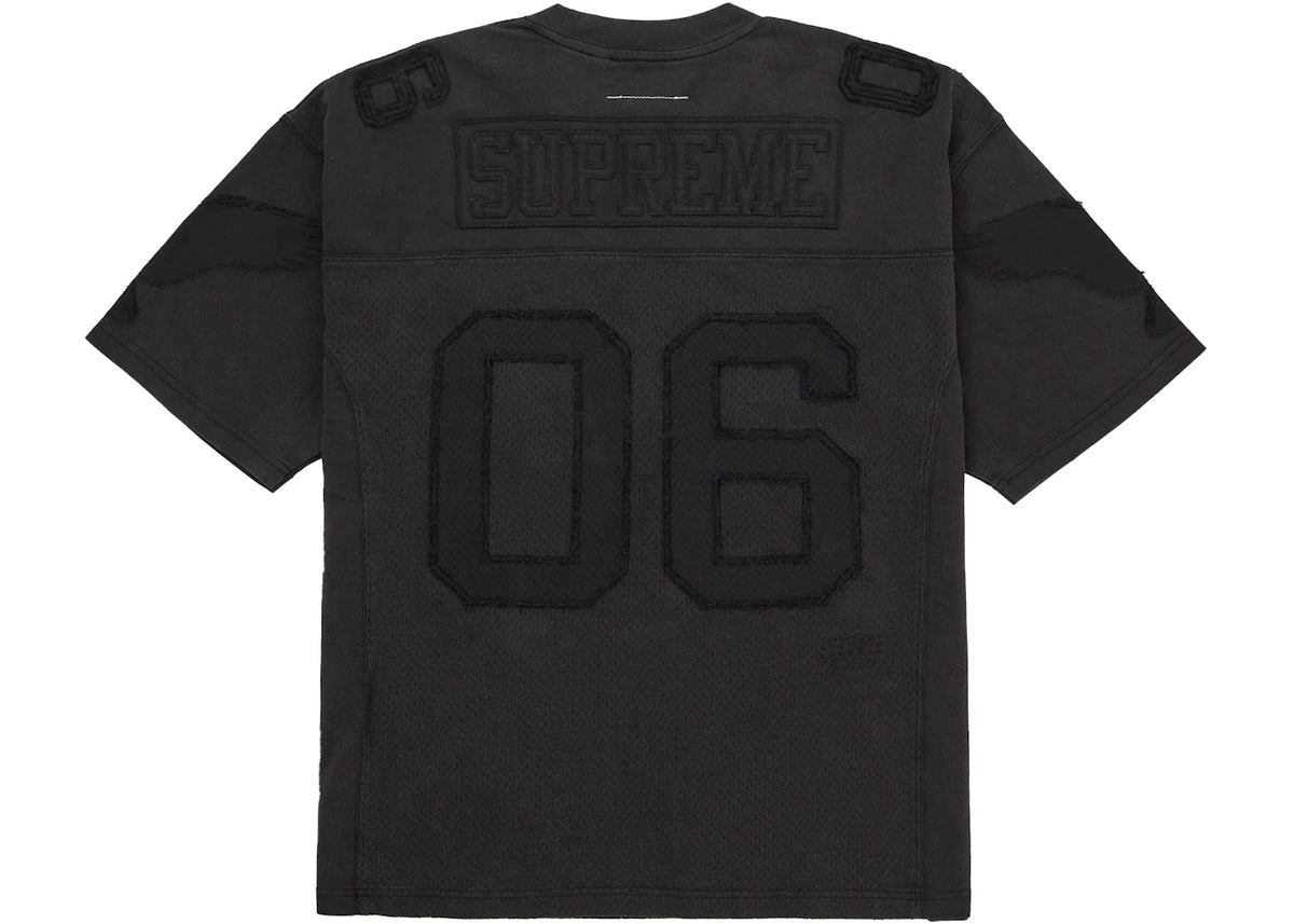 Supreme MM6 Maison Margiela Cotton Football Jersey Black