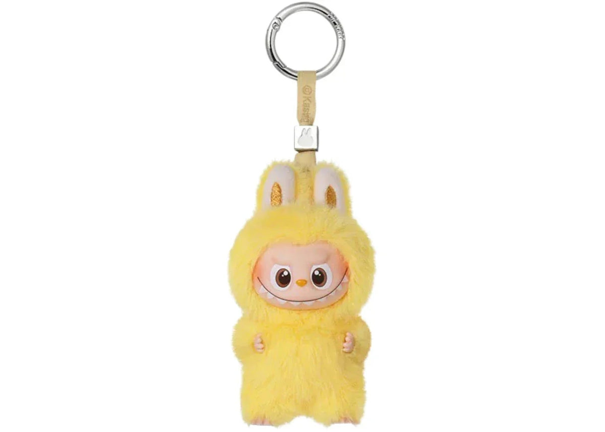 Pop Mart Labubu The Monsters Pin for Love Series "P" Vinyl Plush Pendant Yellow