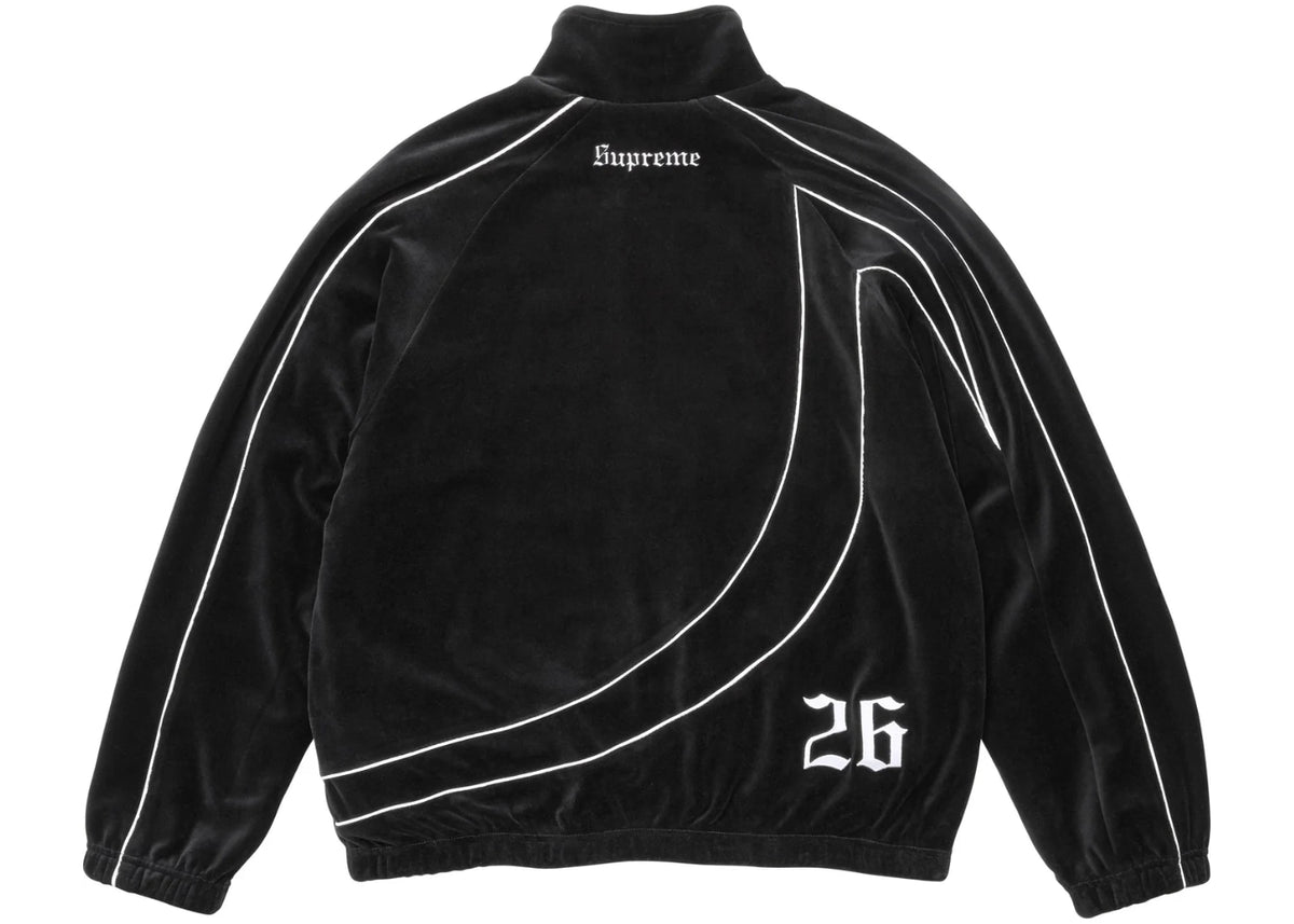 Supreme Umbro Velour Track Jacket Black