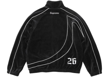 Supreme Umbro Velour Track Jacket Black