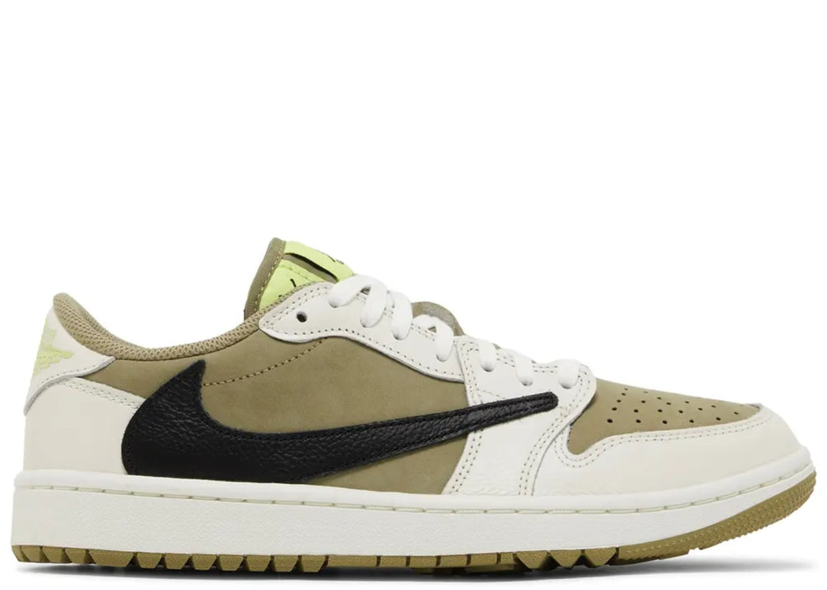 Air Jordan 1 Low Golf Travis Scott Olive Black