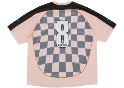 Supreme Checkerboard Soccer Jersey Pink