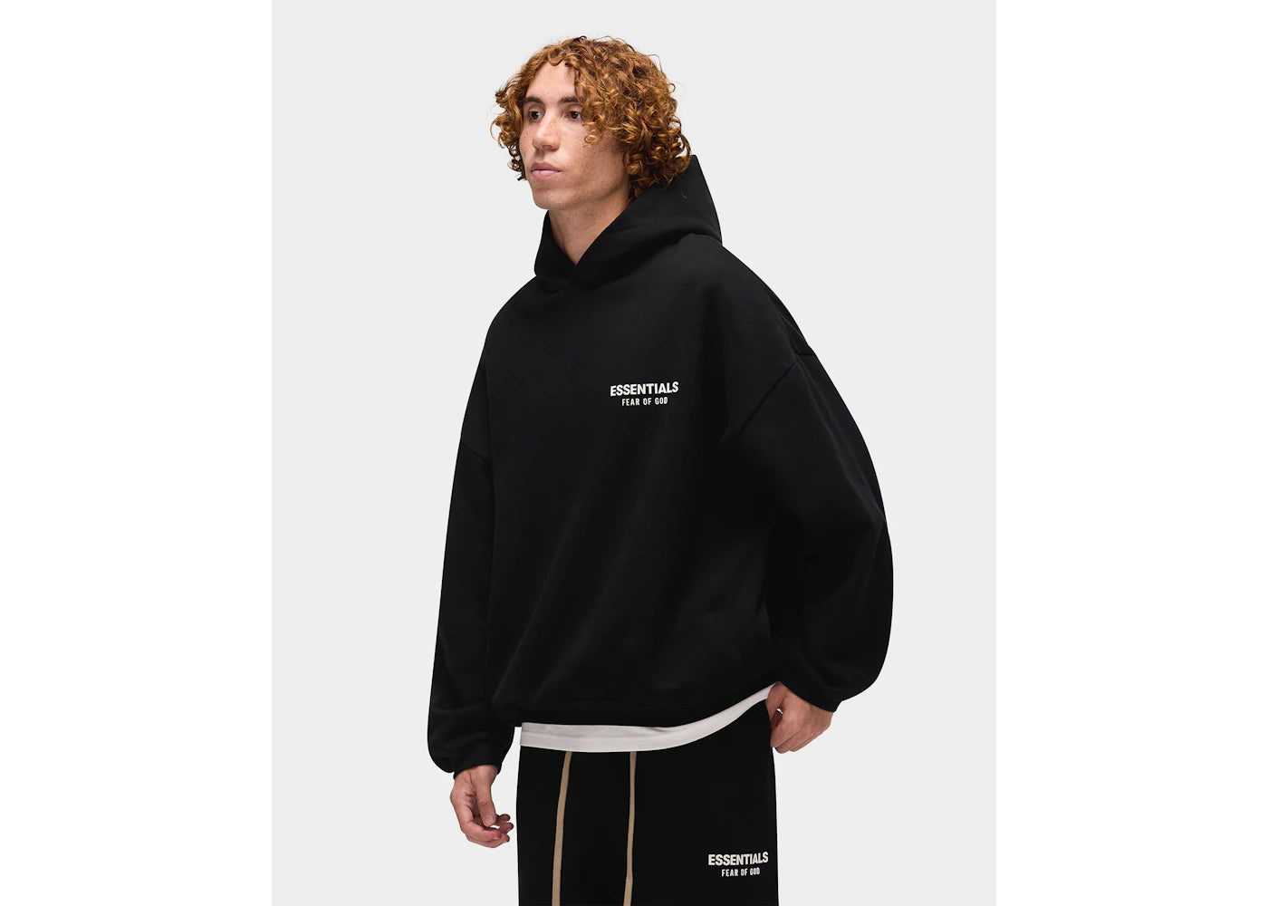 Fear of God Essentials Fleece Hoodie (FW24) Jet Black