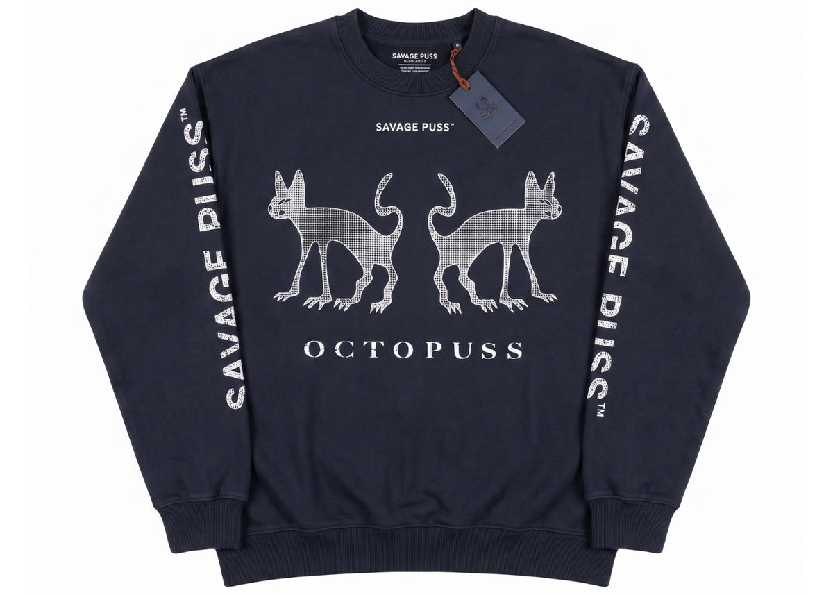 Savage Puss™ vintage heavy crewneck
