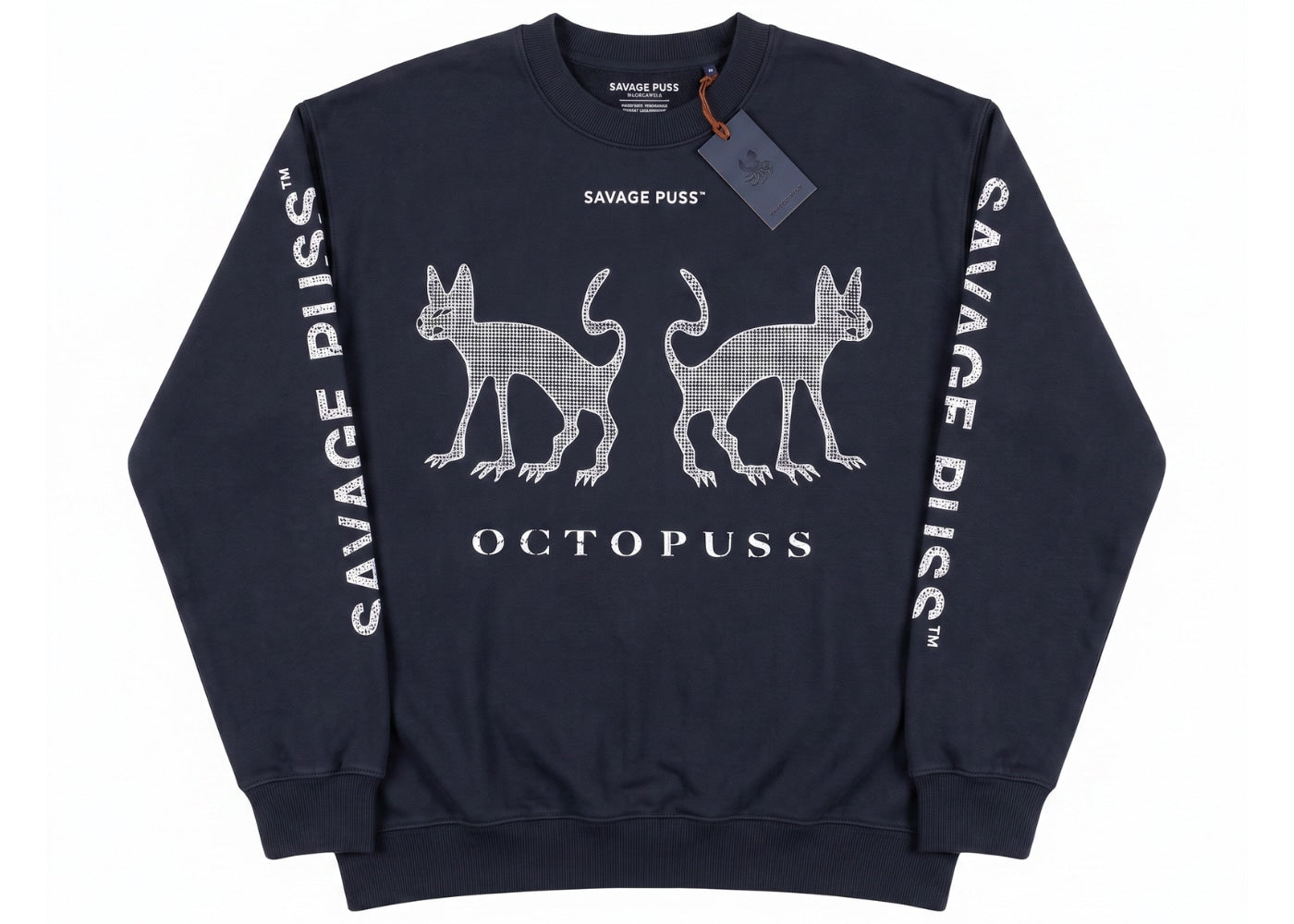 Savage Puss™ vintage heavy crewneck