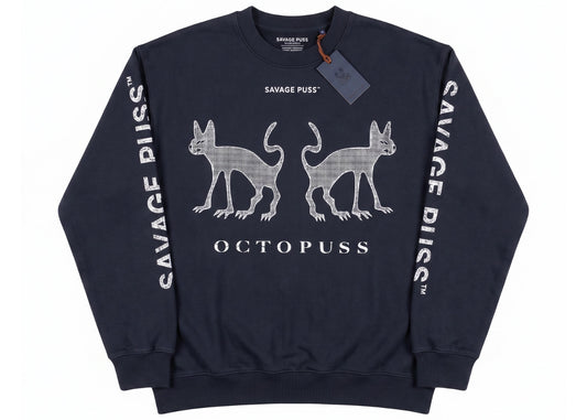 Savage Puss™ vintage heavy crewneck
