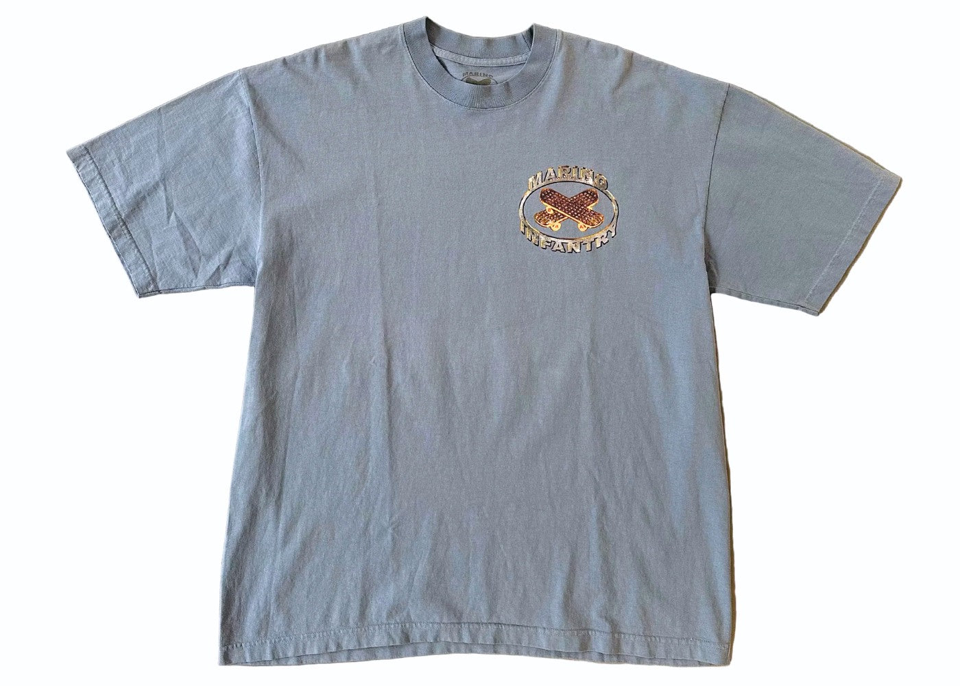 Marino Infantry OG Logo T-shirt Oversized Baby blue