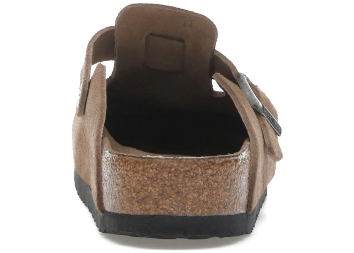 Birkenstock Boston Soft Footbed Suede Dark Tea Tonal