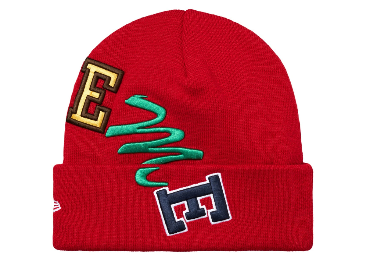 Supreme New Era Arc Beanie Red
